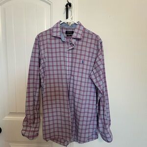 Ralph Lauren Men's Casual Plaid Shirt - Red and Blue